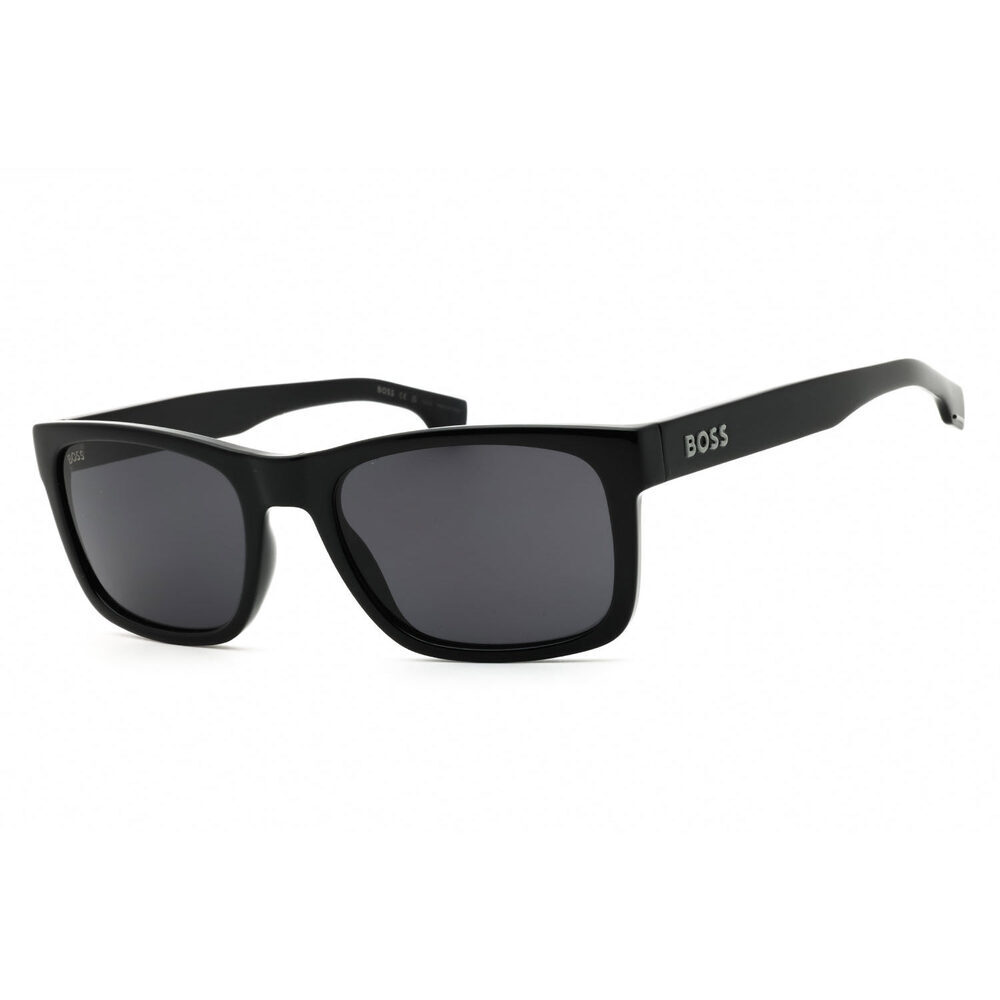 NWT Hugo Boss BOSS 1569/S 0807 IR Black Rectangle Sunglasses 55mm